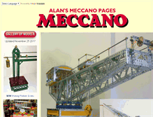 Tablet Screenshot of alansmeccano.org